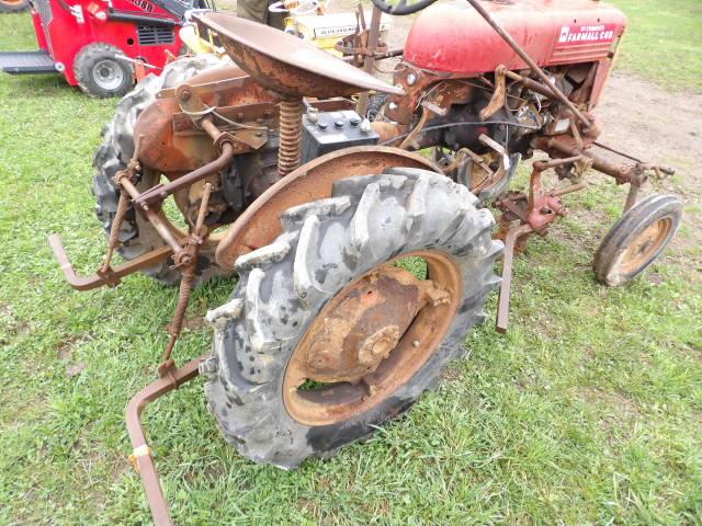 Farmall Cub Antique Tractor w/ Cultivators, Motor Turns Over, Looks To Have