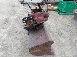 Takeuchi TB070 Excavator, Wrist A Twist Coupler, 4' Bucket, Good Tracks, Ba