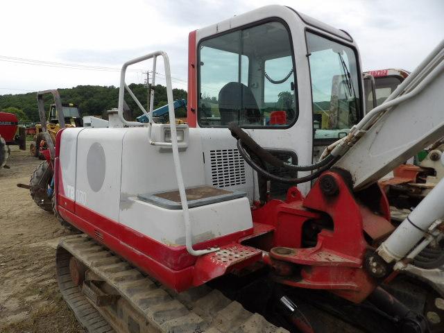 Takeuchi TB070 Excavator, Wrist A Twist Coupler, 4' Bucket, Good Tracks, Ba