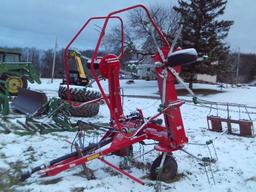 Enrossi G4V-570 PTH 4 Star Hay Tedder, 19' Working Width, Hydraulic Fold &