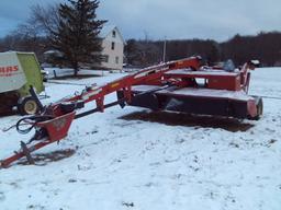 New Holland 1431 Center Pivot Discbine, Drawbar Hookup, Rubber Roller Condi