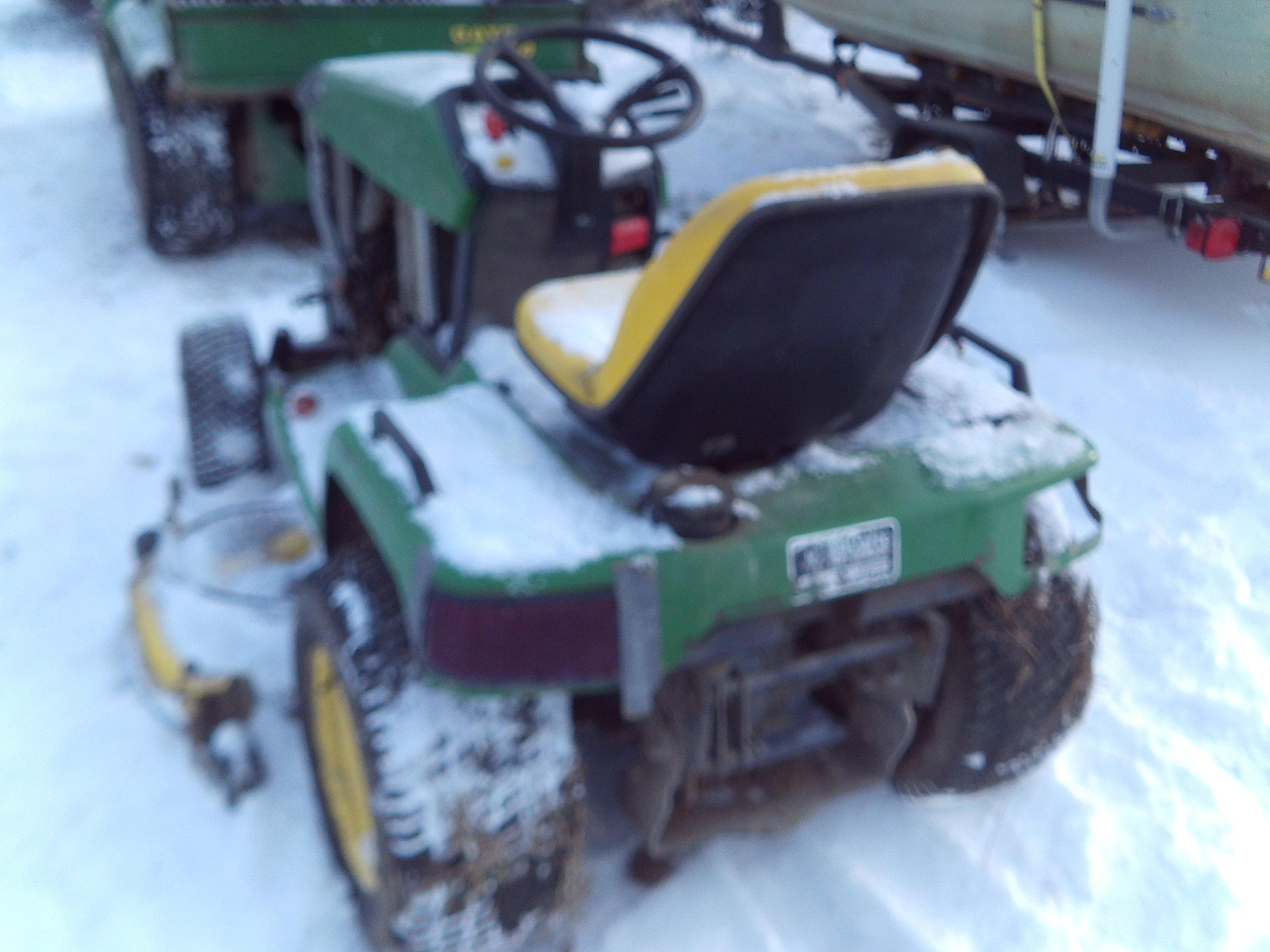John Deere 425 Riding Mower w/ 54" Deck, UPDATE: RUNS, Gas Powered, Hydro,