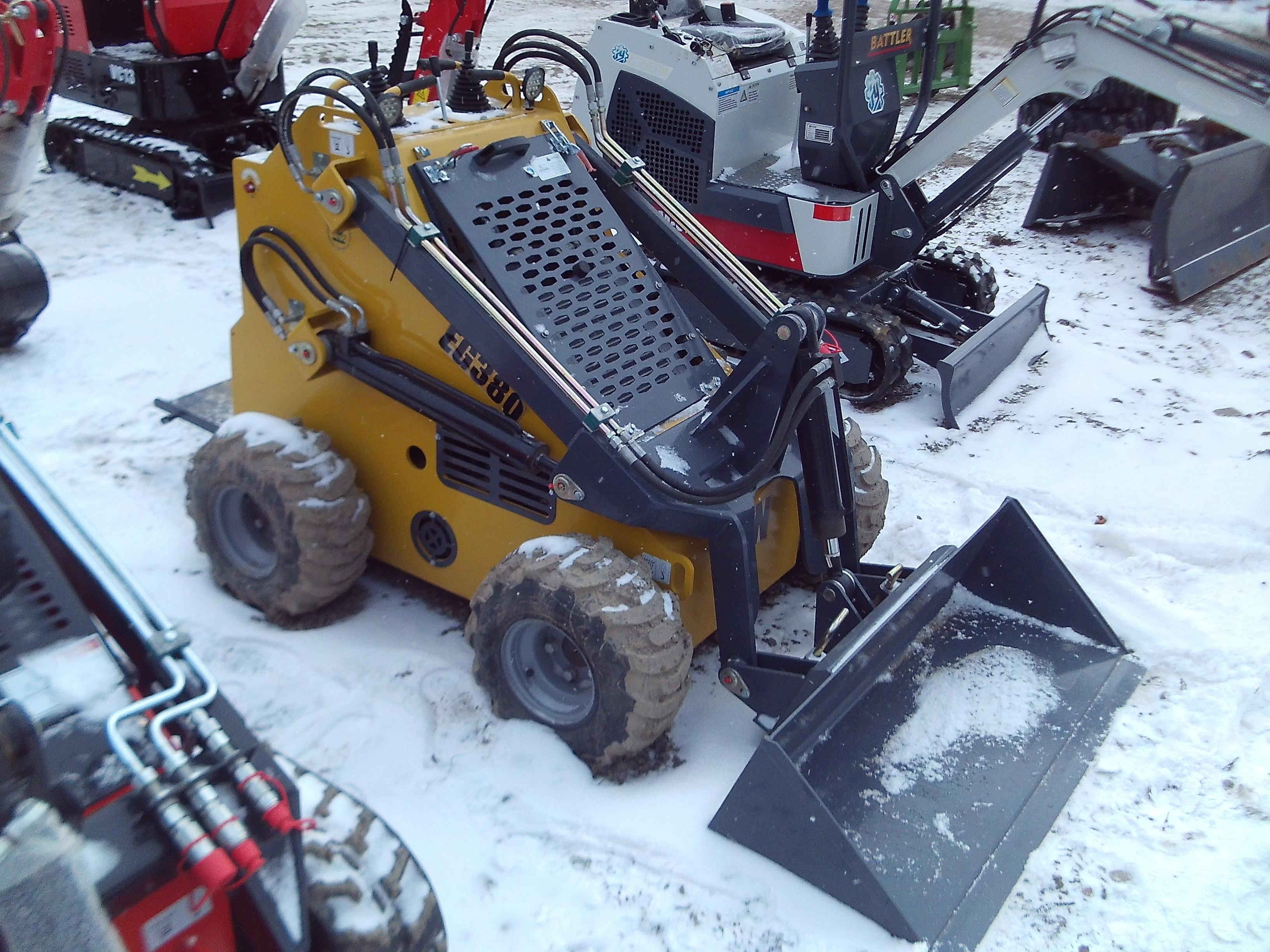 Unused EGN EG380 Wheeled Mini Skid Steer, V Twin Gas Engine, Aux Hydraulics