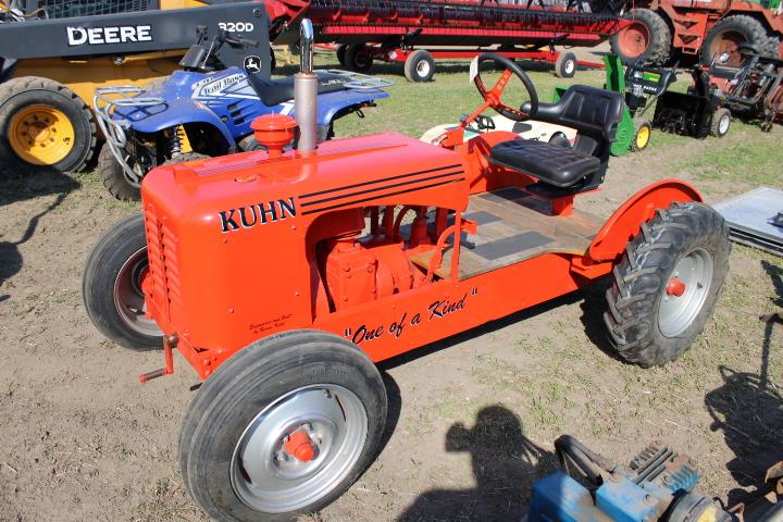 Kuhn "One Of A Kind" Homemade Parade Tractor, Single Cylinder Gas Engine, N