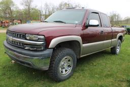 2001 Or 2002 Chevy 1500 Extended Cab Pickup, BAD FRAME PARTS ONLY, Trailere