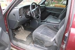 2001 Or 2002 Chevy 1500 Extended Cab Pickup, BAD FRAME PARTS ONLY, Trailere