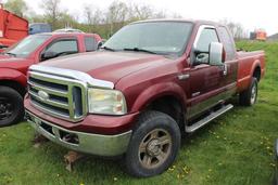 2007 Ford F350 4x4 Pickup Truck w/ Western V Plow, Has Some Rust, 176K Mile