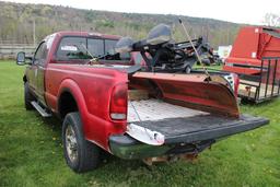 2007 Ford F350 4x4 Pickup Truck w/ Western V Plow, Has Some Rust, 176K Mile