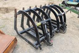 ANBO Attachments 5' Brush Grapple, ALO Or Bush Hog Quick Attach, Low Use