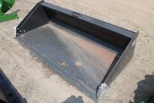 Unused Heavy Duty 74" GP SSL Quick Attach Bucket w/ Side Cutters