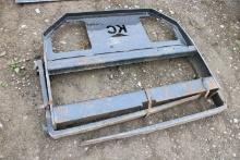 Unused KC 42" Universal Quick Attach Forks For Skid Steer OR Compact Tracto
