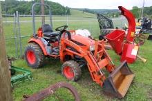 Kioti Ck20S 4wd Compact Tractor w/ KL120 Loader, Hydro, Rear Remote, 1367 H