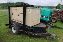 Generac 15KW Towable Diesel Genset, 3397 Hours, Generac 4 Cylinder Diesel E