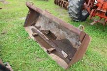 76" Pin On Loader Bucket, Rough