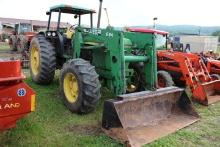 John Deere 3150 4wd Tractor w/ Allied 694 Quick Attach Loader, Nice Tractor