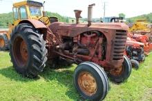 Massey Harris 55 Diesel Antique Tractor w/ Power Steering, Engine Is Seized