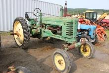 John Deere BW Antique Tractor w/ Adjustable Wide Front, 9.5-42 Tires On Lon