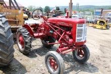 Farmall 100 Antique Tractor, Nice Older Repaint, Cultivator Brackets, Runs