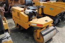 Multiquip R2000H 1 Ton Double Drum Roller, Honda Electric Start Gas Engine,