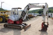Takeuchi TB153 Excavator w/ Side Shift Boom, TAG Coupler Bucket, Mechanical