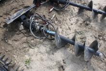 Dingo / Mini Skid Steer Hydraulic Post Hole Digger w/ Augur