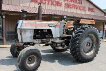 White 2-105 Red Stripe Tractor, Factory Open Station, Titan 20.8-38 Tires,