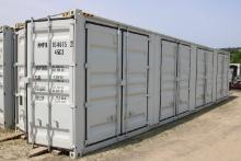 Single Use 40' Multi Door Storage Container, Side Doors, Must Call And Make