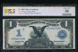 1899 $1 Black Eagle Silver Certificate PCGS 30