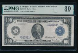 1914 $100 Boston FRN PMG 30
