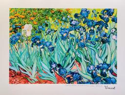 Irises by Vincent Van Gogh Estate Signed Giclee