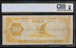 1882 $20 Gold Certificate PCGS 12