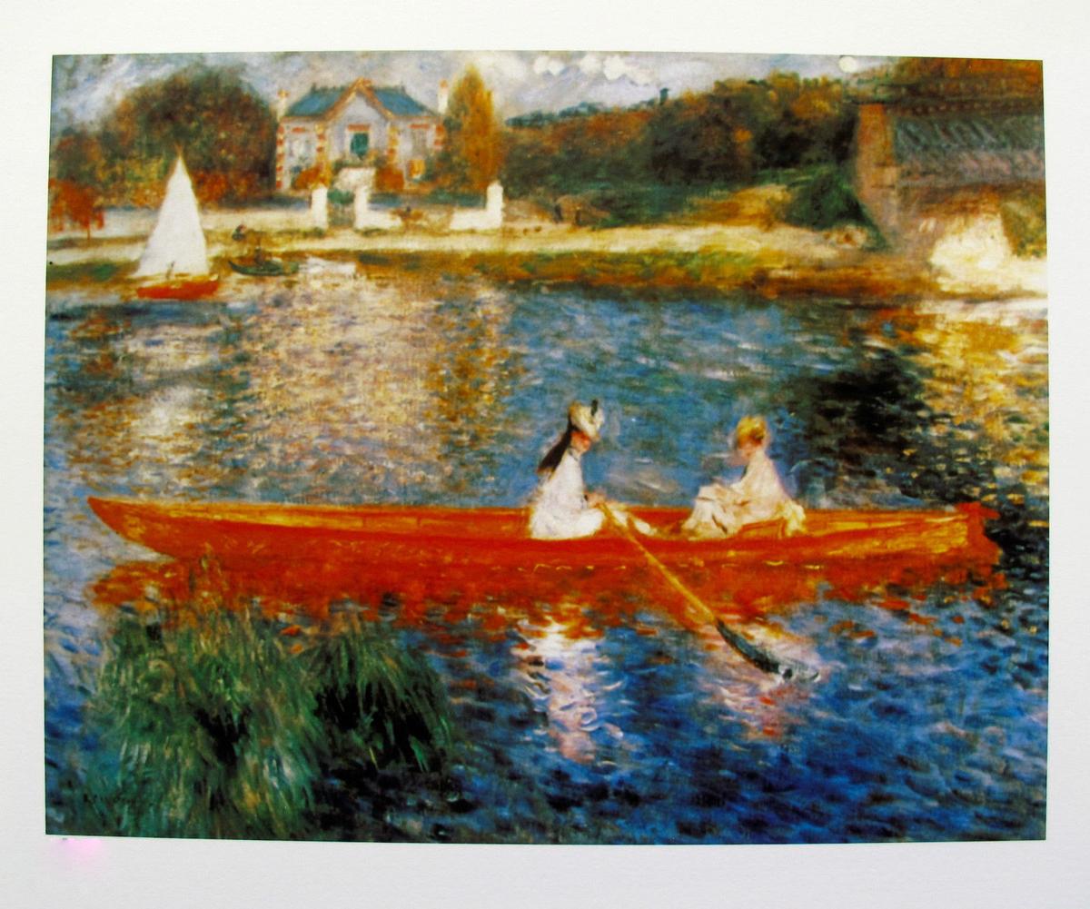 Pierre Auguste Renoir THE SKIFF Estate Signed Small Giclee