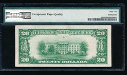 1928 $20 Gold Certificate PMG 65EPQ