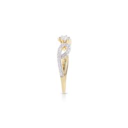 14KT Yellow Gold 0.44ctw Diamond Ring