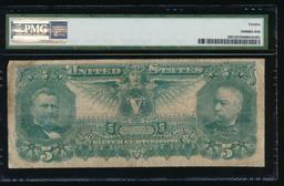 1896 $5 Educational Silver Certificate PMG 12