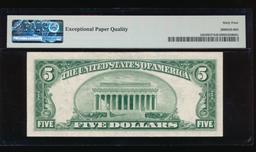 1934D $5 STAR Silver Certificate PMG 64EPQ