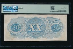 1863 $20 T-58 Confederate PMG 30