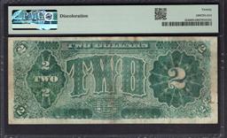 1890 $2 Treasury Note PMG 20NET