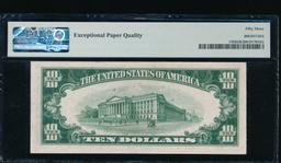 1934B $10 Silver Certificate PMG 53EPQ