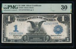 1899 $1 Black Eagle Silver Certificate PMG 30