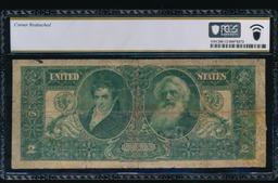 1896 $2 Educational Silver Certificate PCGS 12