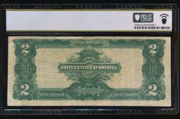 1899 $2 Mini Porthole Silver Certificate PCGS 25
