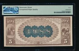 1882 $5 Lebanon KY National PMG 40EPQ