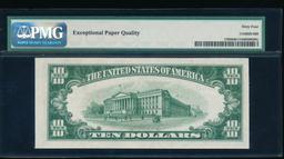 1934B $10 Silver Certificate PMG 64EPQ