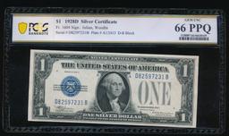 1928D $1 Silver Certificate PCGS 66PPQ