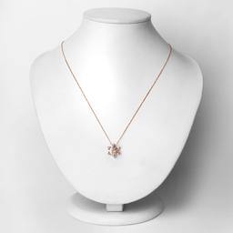 10KT Rose Gold 0.99ctw Morganite Pendant