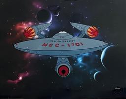 Star Trek U.S.S Enterprise Sericel Animation Art Serigraph Cel