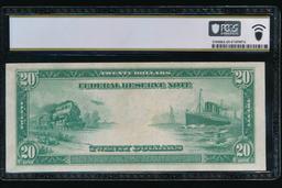 1914 $20 Chicago FRN PCGS 45