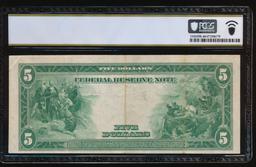 1914 $5 New York FRN PCGS 40