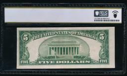 1934A $5 STAR N Africa Silver Certificate PCGS 40